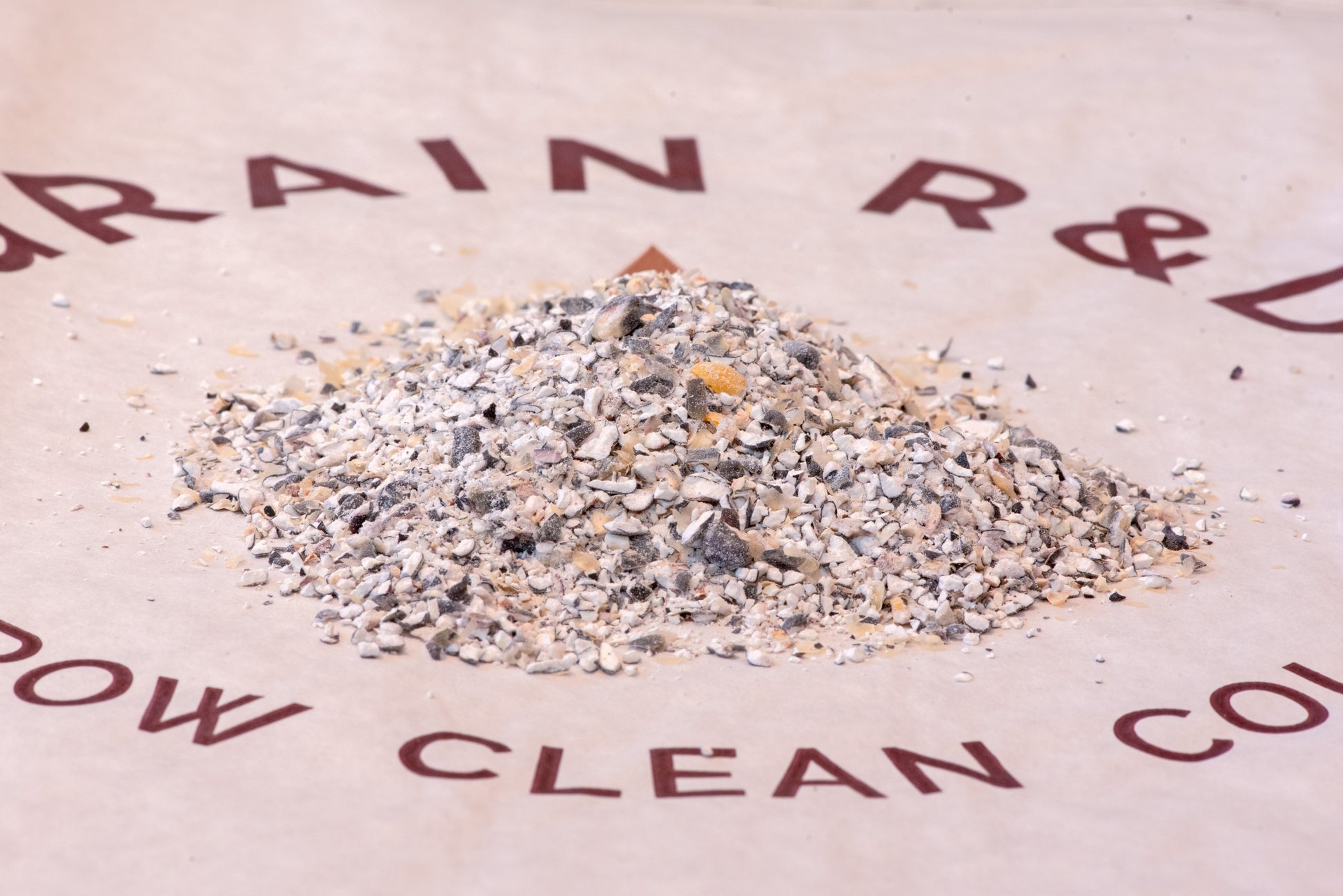Ute Moonstone raw cracked blue corn — cracked non-GMO heritage blue corn