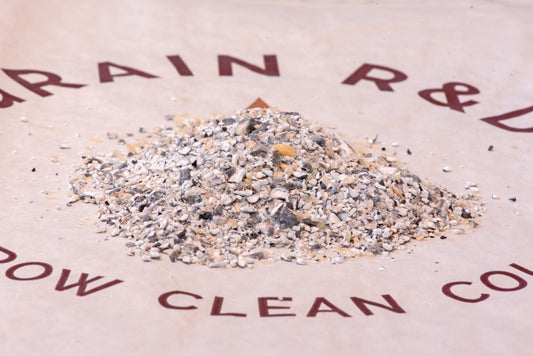Ute Moonstone raw cracked blue corn — cracked non-GMO heritage blue corn