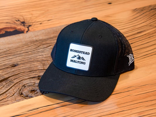 Snapback Trucker Hat - Black
